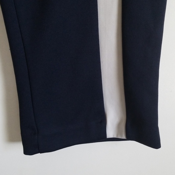 Nike Navy Striped Zip Front Cropped Pant - Picture 3 of 6